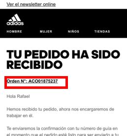 cómo devolver adidas.